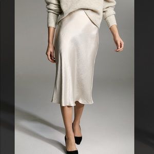 Aritzia Babaton Slip skirt in scarab